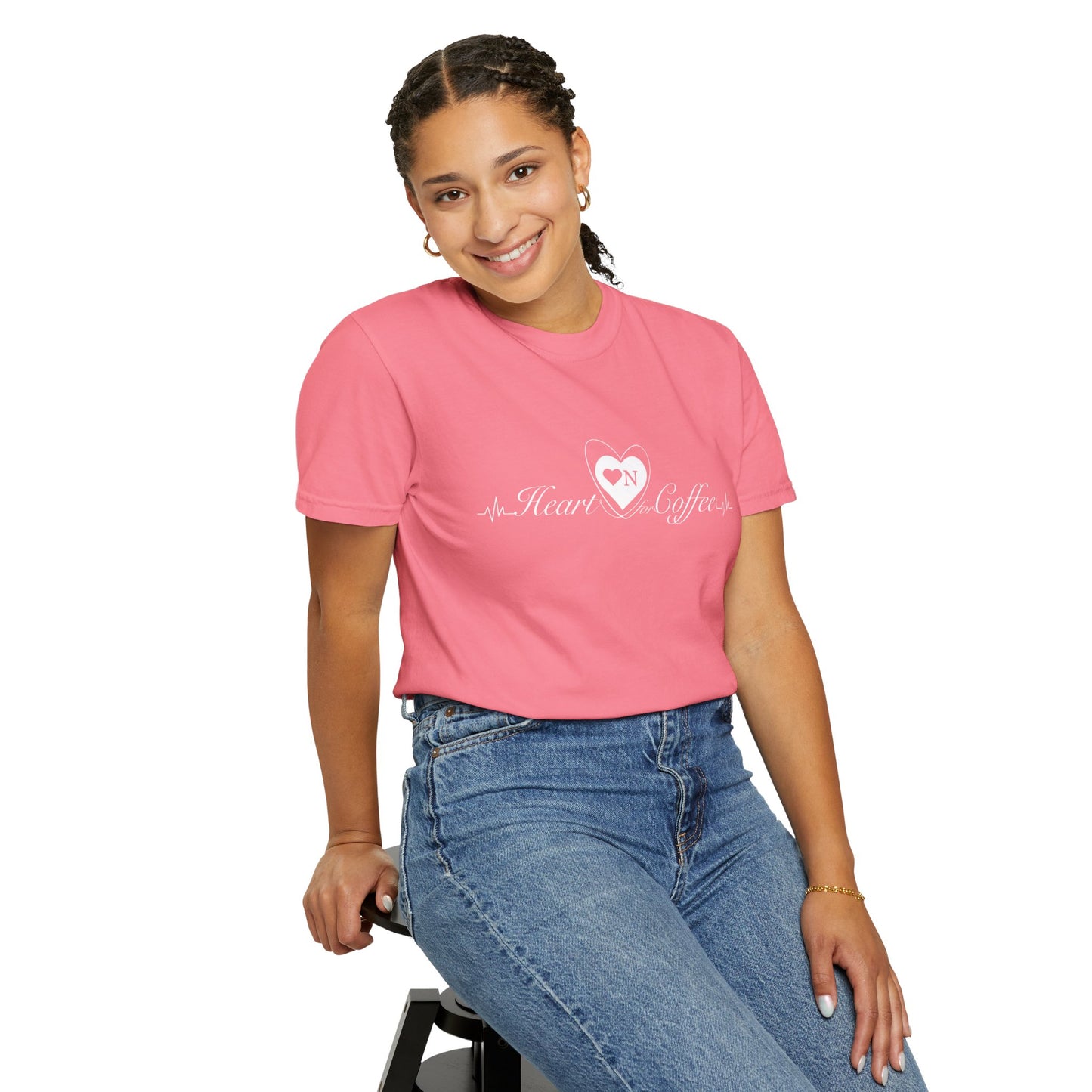 “Mornings Are Hard… But So Am I” Back Talk Tee – Heart On Brand Coffee Collection