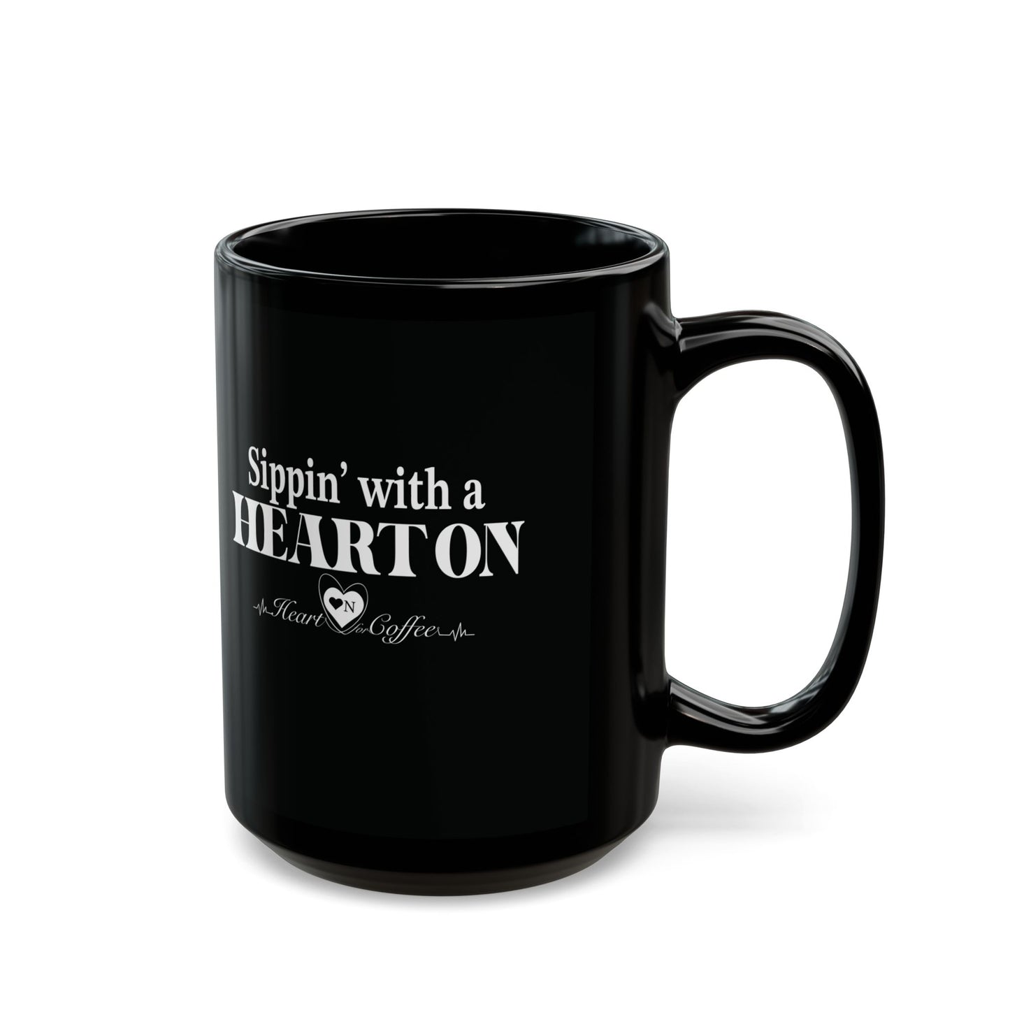Sippin’ With a Heart On – Flirty Coffee Mug for Bold Brew Lovers