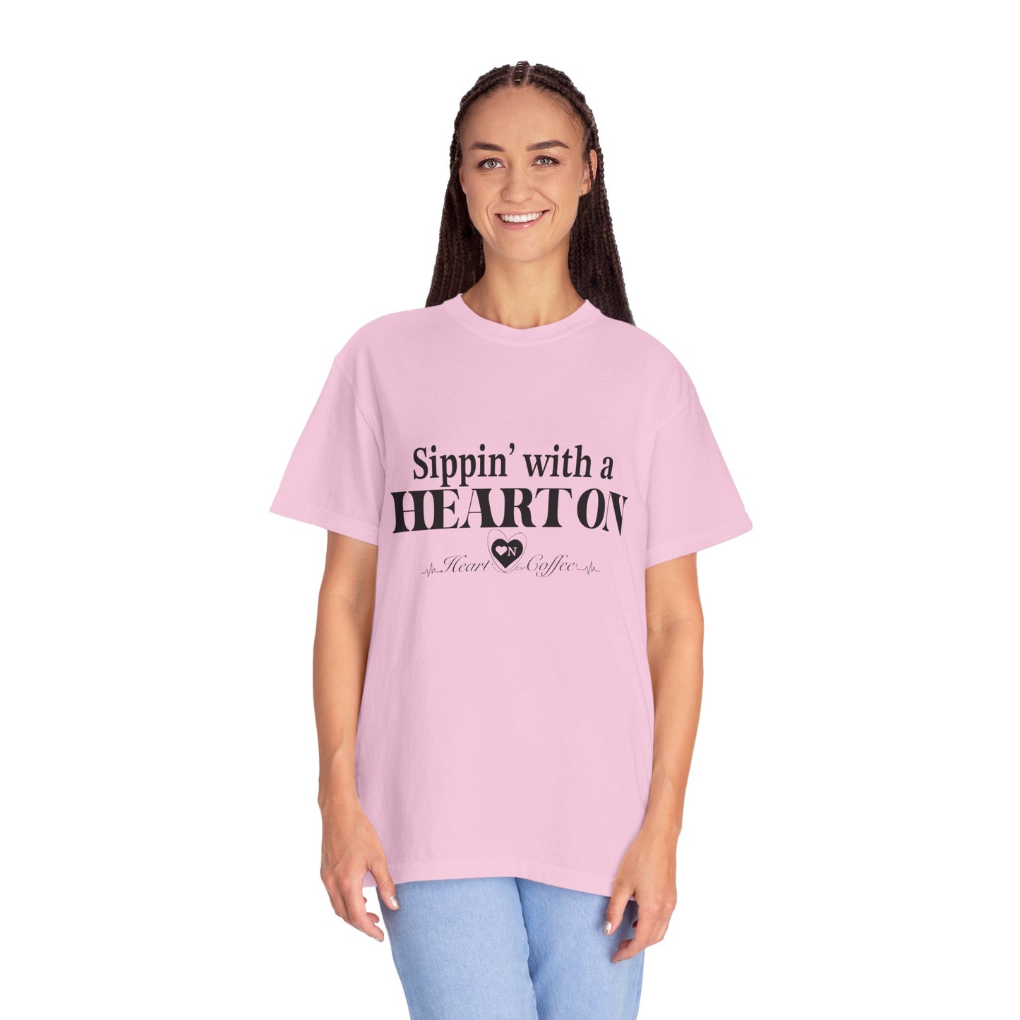 “All Heart, No Apologies” – Minimalist Heart On Brand Relaxed Tee | Soft, Bold, Effortless