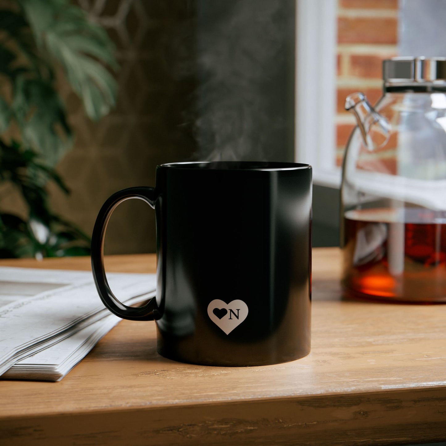 “Mornings Are Hard… But So Am I” Black Coffee Mug – Heart On Brand Coffee Collection
