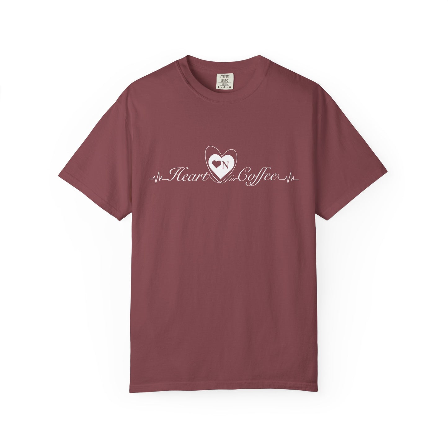 "My Safe Word is Refill" – Heart On Brand Relaxed Tee | Soft, Flirty, Caffeinated