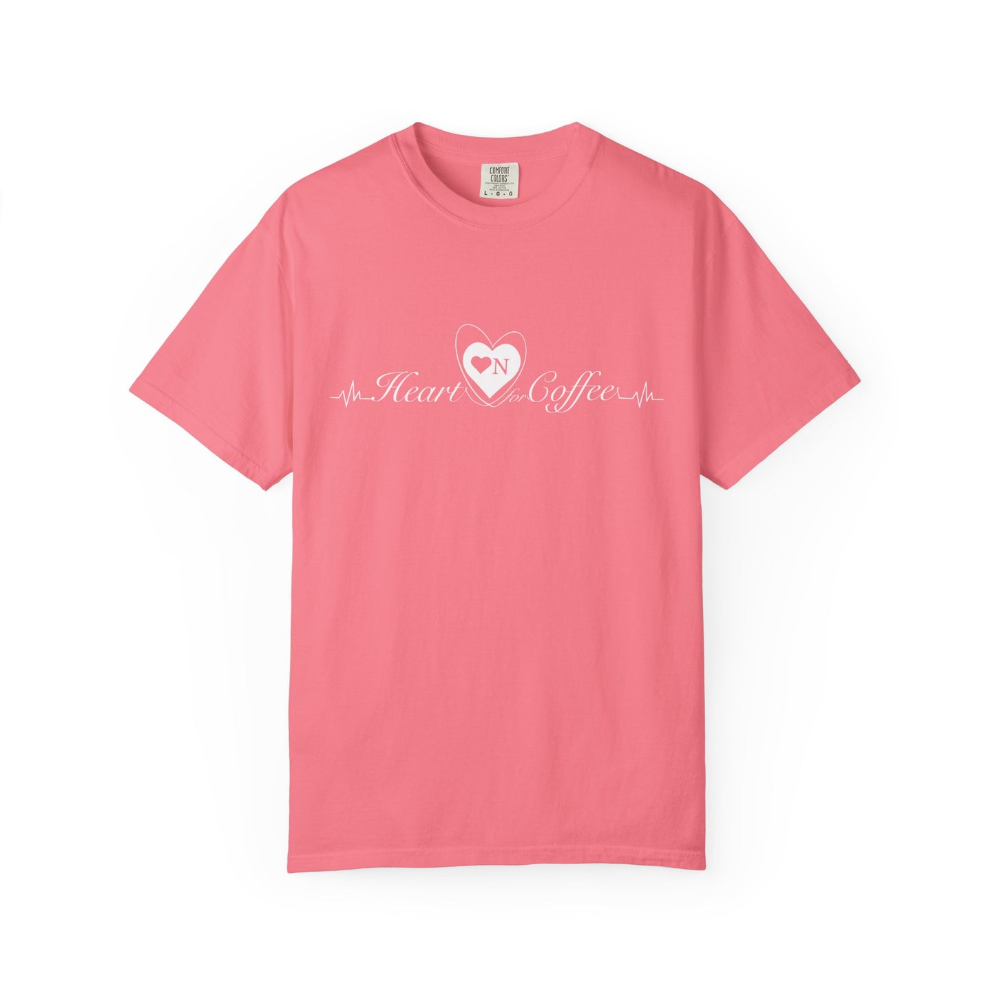 "My Safe Word is Refill" – Heart On Brand Relaxed Tee | Soft, Flirty, Caffeinated