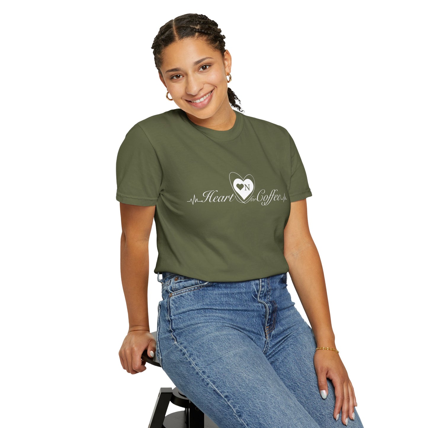 “Mornings Are Hard… But So Am I” Back Talk Tee – Heart On Brand Coffee Collection