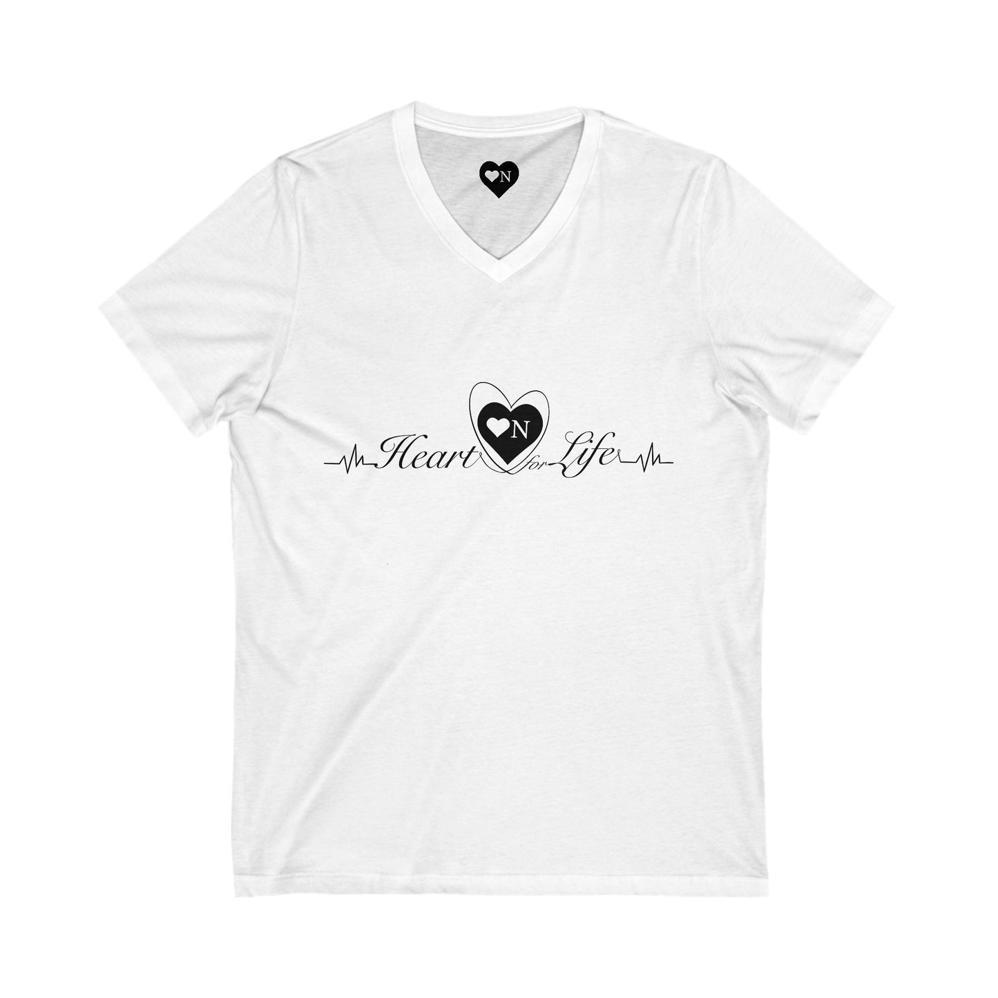 Heart On for Life V-Neck Tee – Heart On Classics Collection