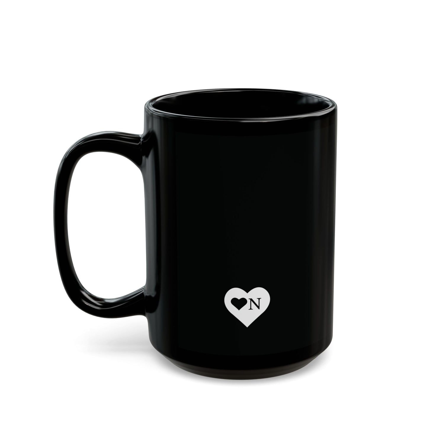 “My Safe Word is Refill” Black Coffee Mug – Heart On Brand Coffee Collection