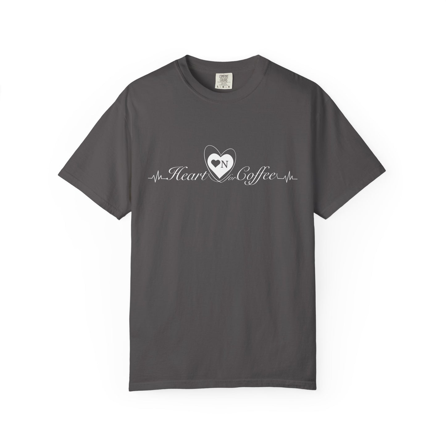 "My Safe Word is Refill" – Heart On Brand Relaxed Tee | Soft, Flirty, Caffeinated