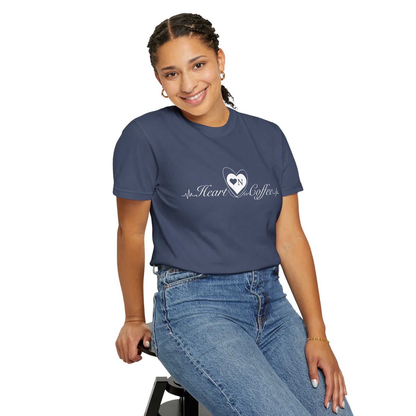 “Mornings Are Hard… But So Am I” Back Talk Tee – Heart On Brand Coffee Collection