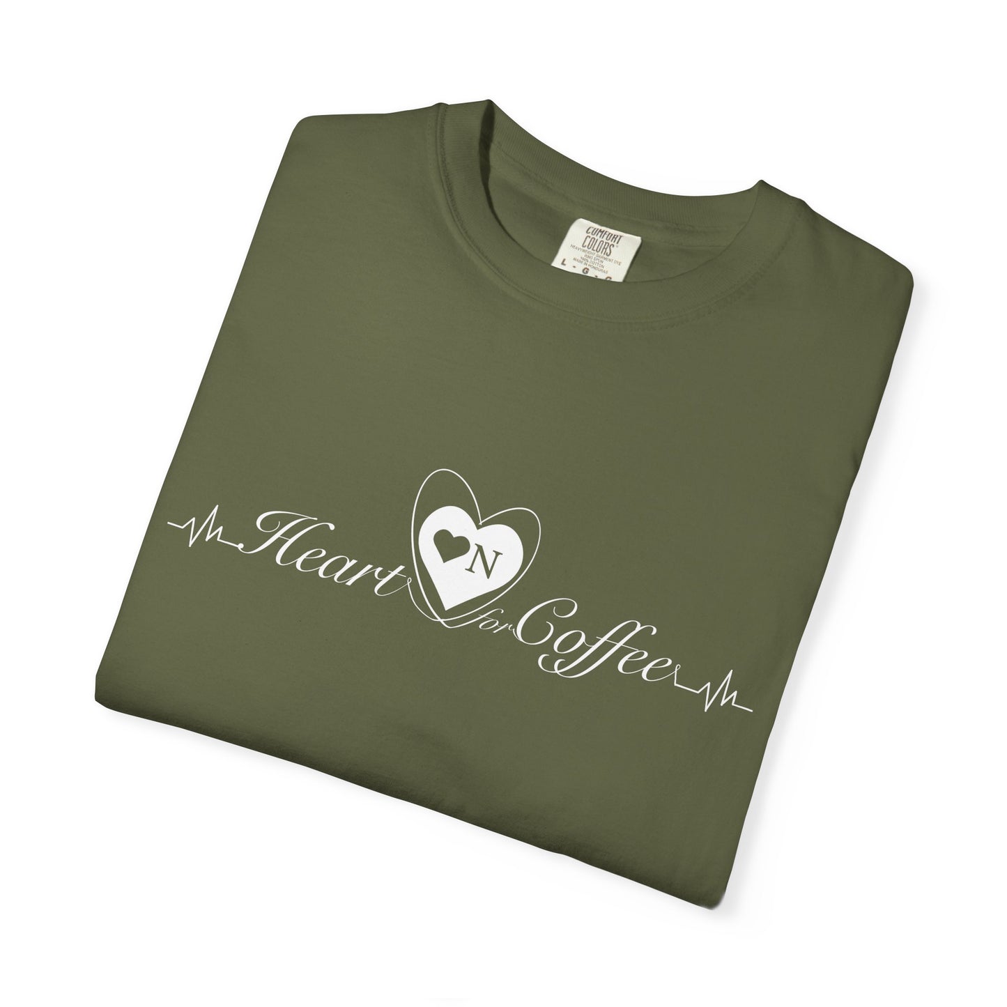 "My Safe Word is Refill" – Heart On Brand Relaxed Tee | Soft, Flirty, Caffeinated