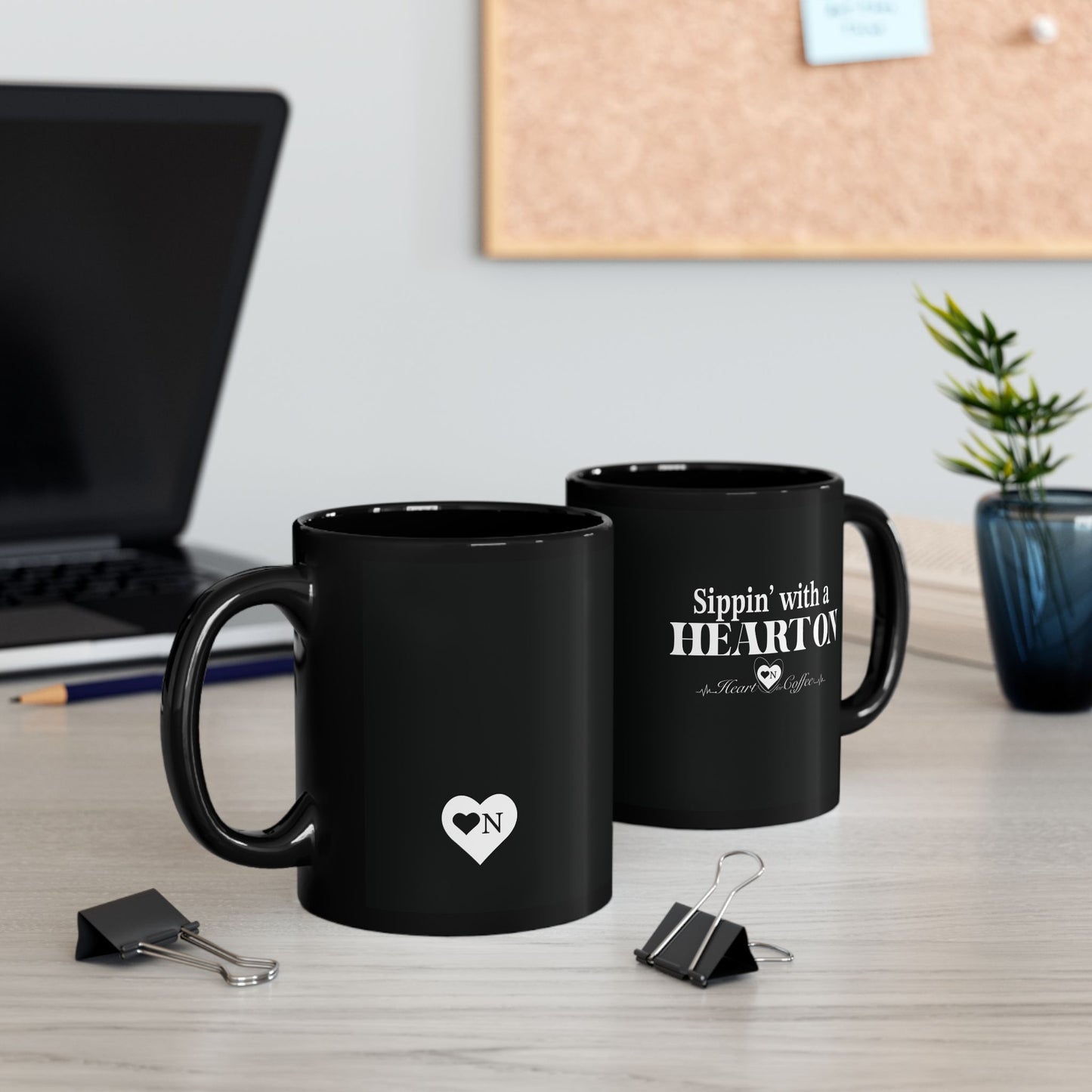 Sippin’ With a Heart On – Flirty Coffee Mug for Bold Brew Lovers