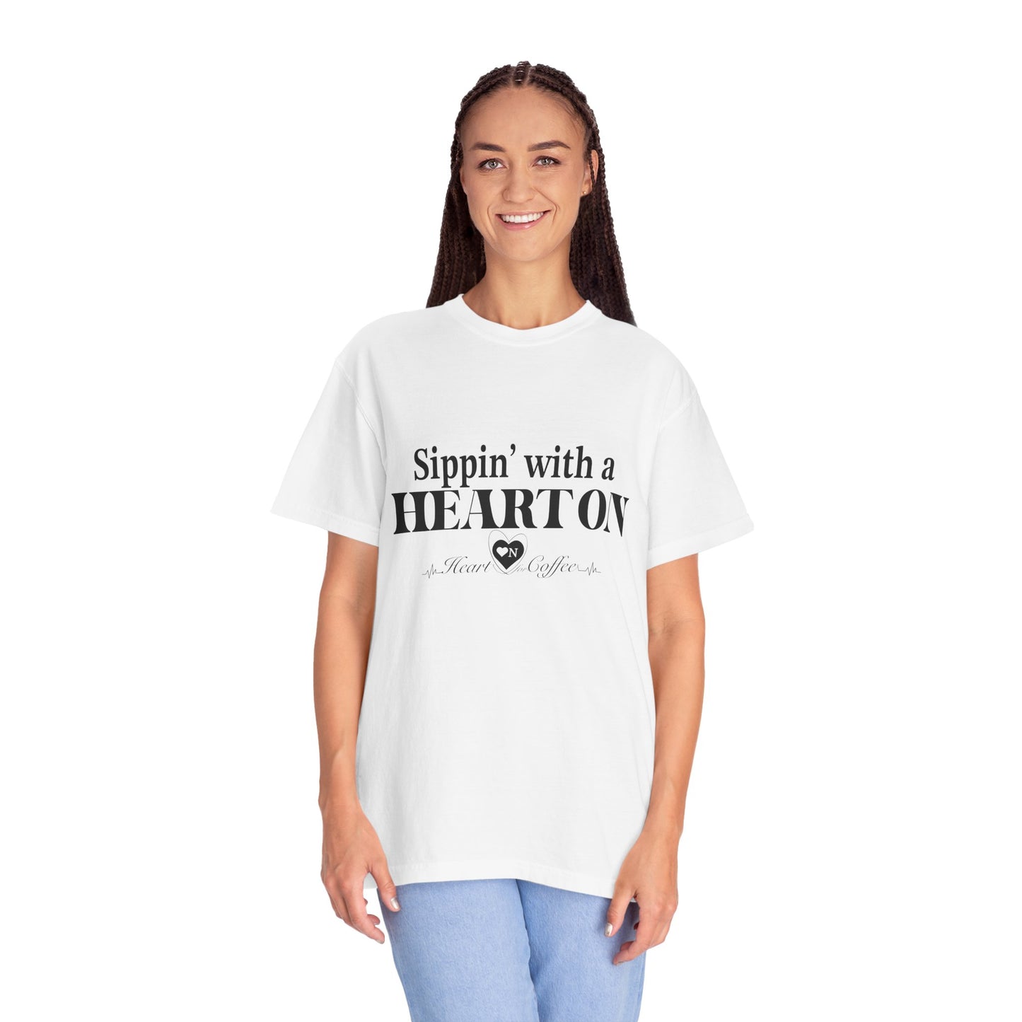 “All Heart, No Apologies” – Minimalist Heart On Brand Relaxed Tee | Soft, Bold, Effortless