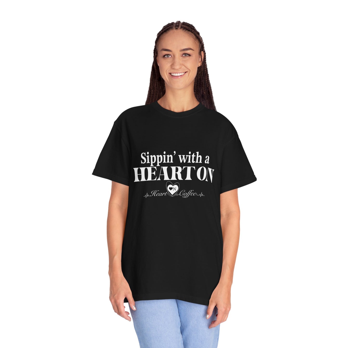 “All Heart, No Apologies” – Minimalist Heart On Brand Relaxed Tee | Soft, Bold, Effortless