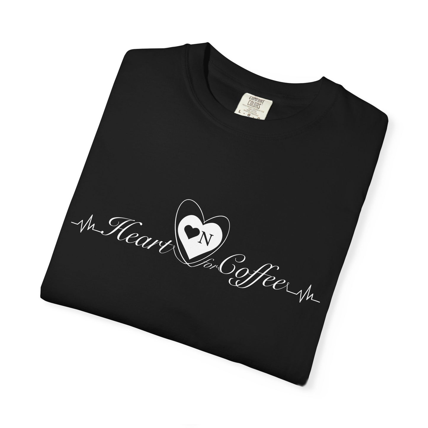 "My Safe Word is Refill" – Heart On Brand Relaxed Tee | Soft, Flirty, Caffeinated
