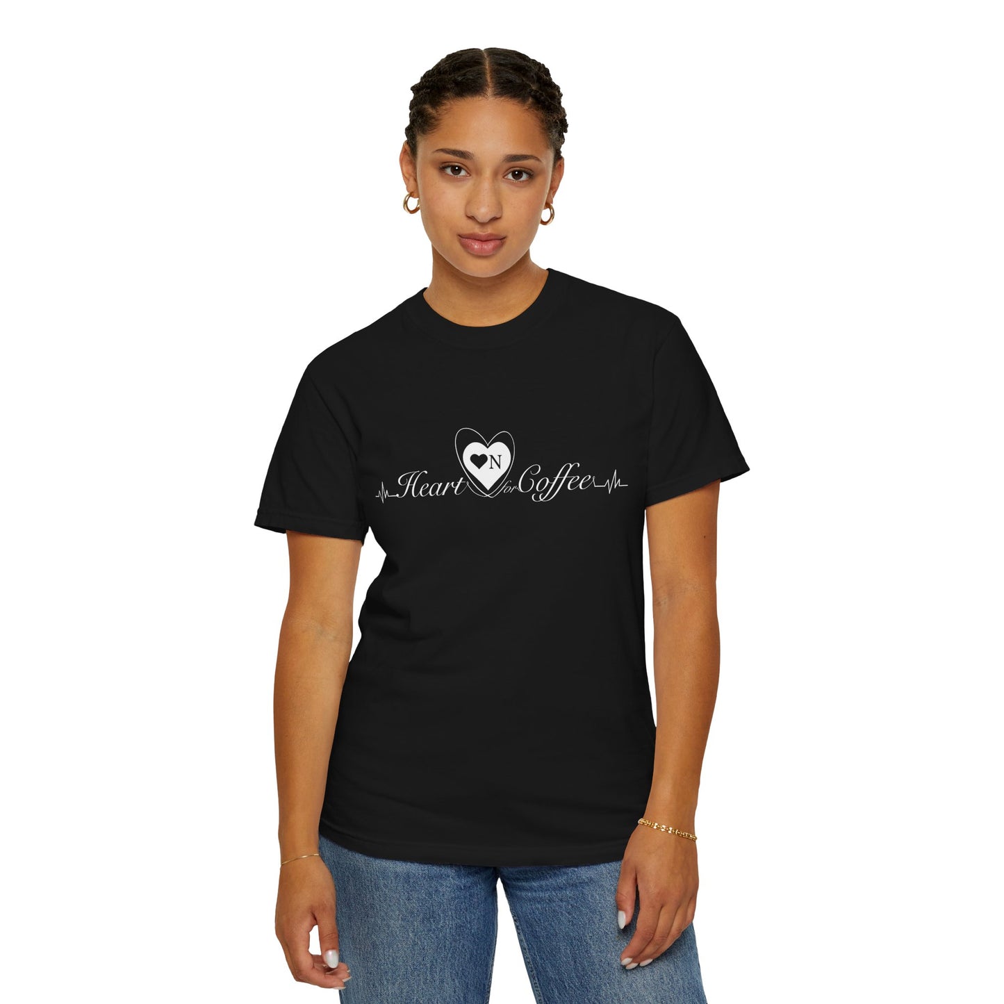 "Caffeinated, Complicated and Cute as Hell” Back Talk Tee – Heart On Brand Coffee Collection