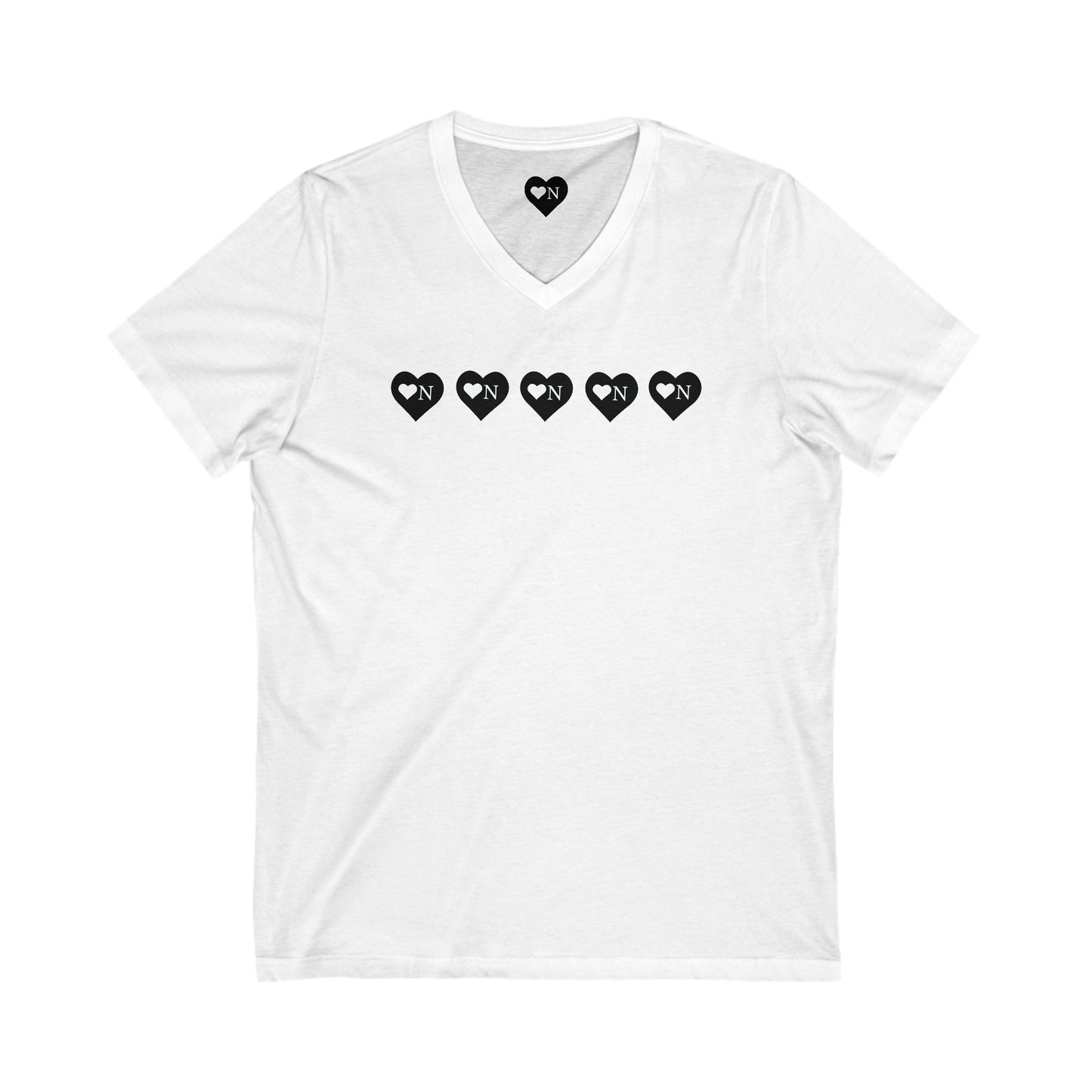 Heart On Repeat V-Neck Tee – Heart On Classics Collection
