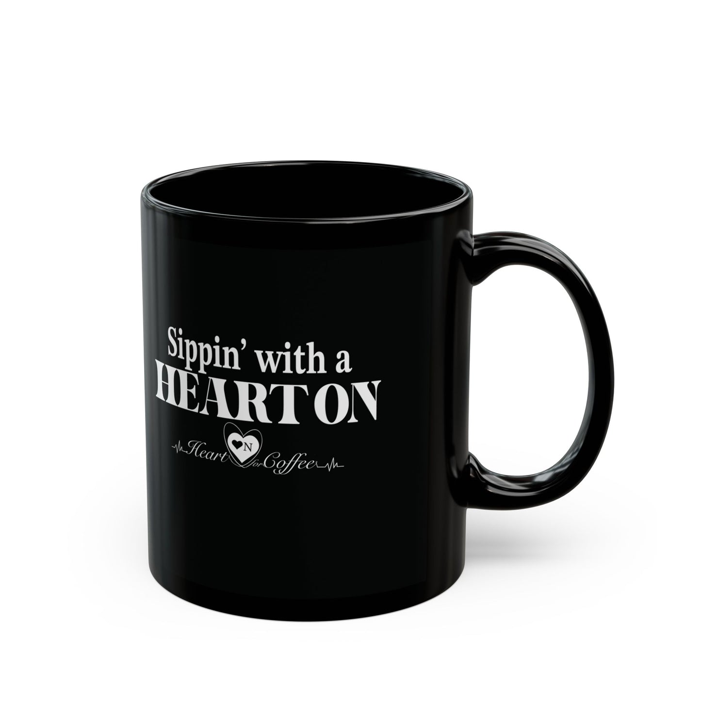 Sippin’ With a Heart On – Flirty Coffee Mug for Bold Brew Lovers