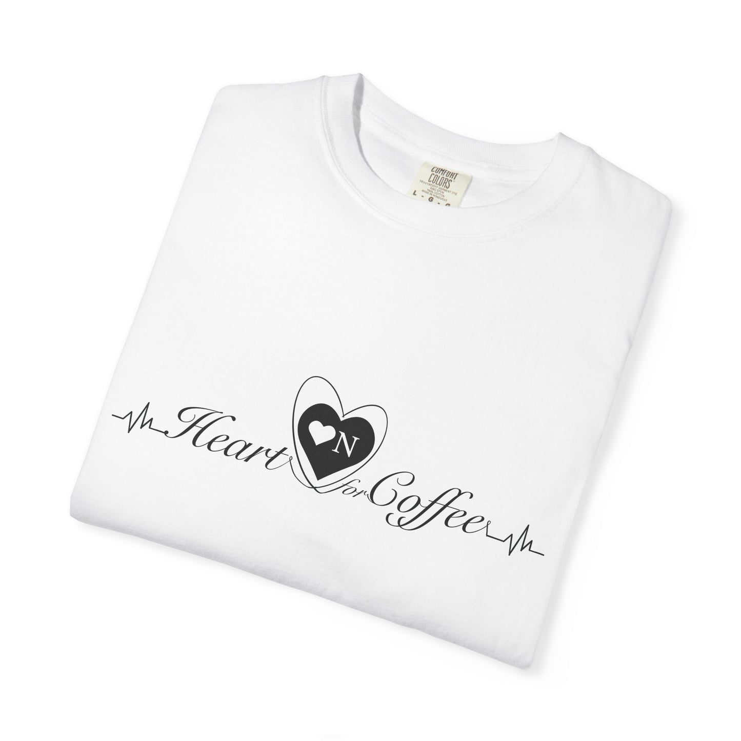 "My Safe Word is Refill" – Heart On Brand Relaxed Tee | Soft, Flirty, Caffeinated