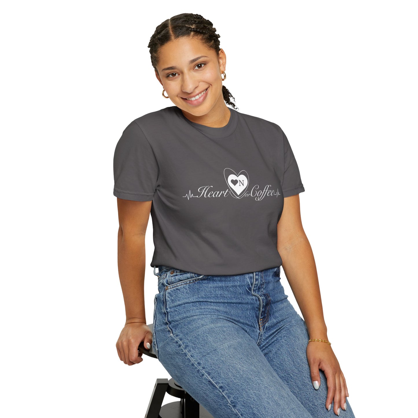 “Mornings Are Hard… But So Am I” Back Talk Tee – Heart On Brand Coffee Collection