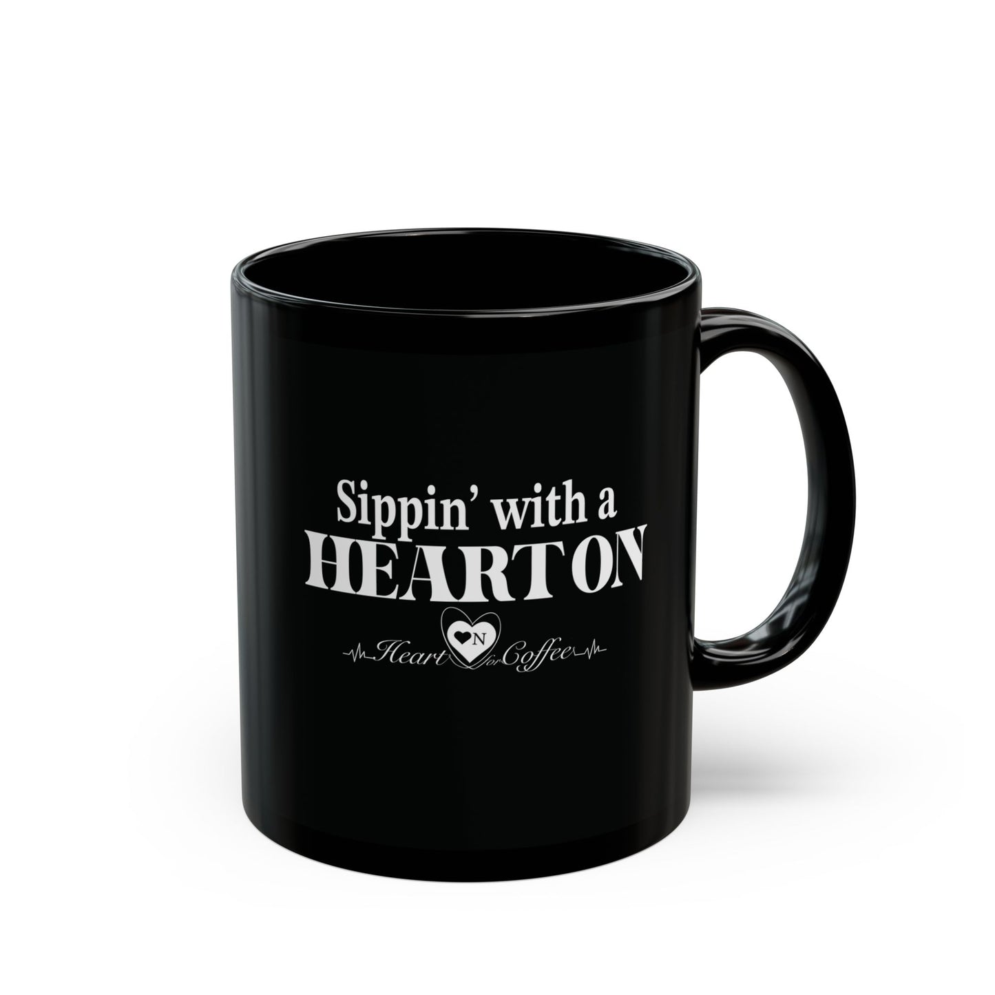 Sippin’ With a Heart On – Flirty Coffee Mug for Bold Brew Lovers