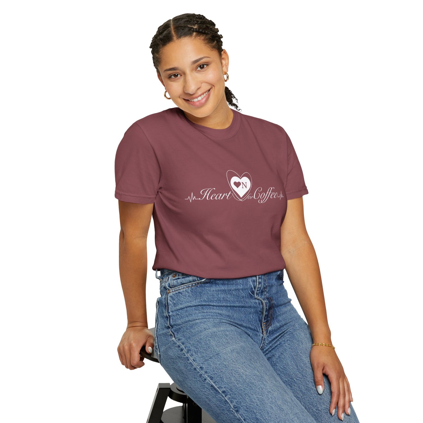 “Mornings Are Hard… But So Am I” Back Talk Tee – Heart On Brand Coffee Collection