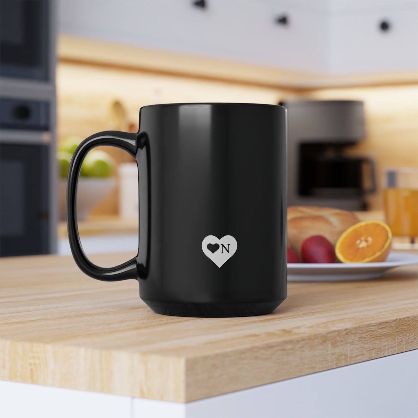 “My Safe Word is Refill” Black Coffee Mug – Heart On Brand Coffee Collection