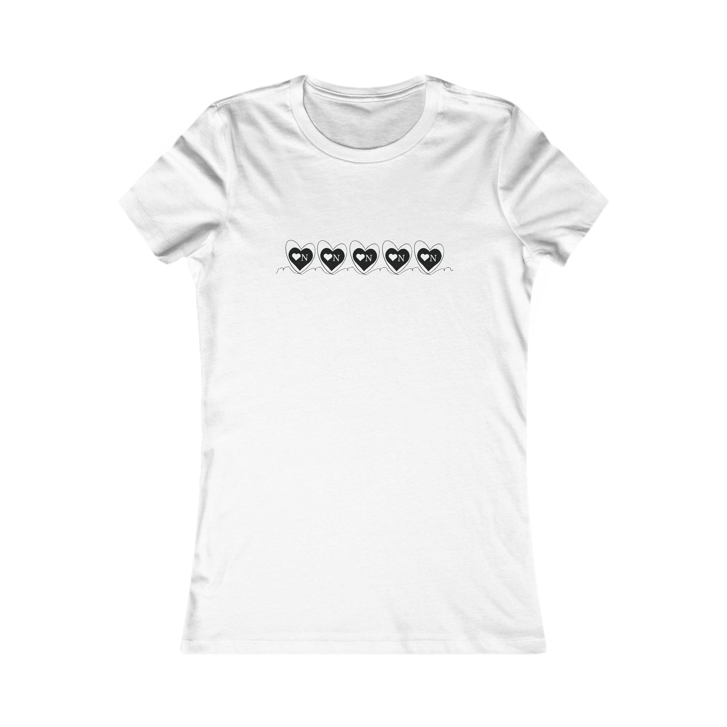 Heart On Repeat Tee – Minimalist Logo Design–Heart On Classics Collection