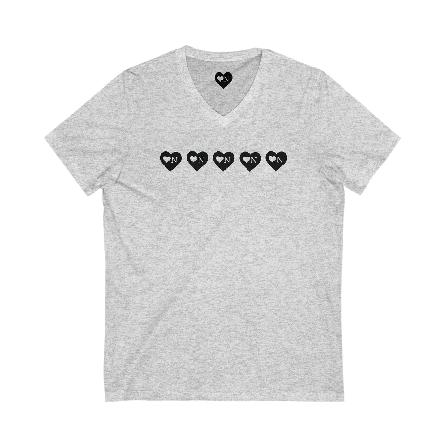 Heart On Repeat V-Neck Tee – Heart On Classics Collection