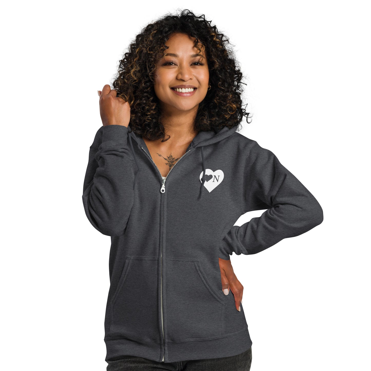 Heart On Brand Cozy Hoodie (Unisex)