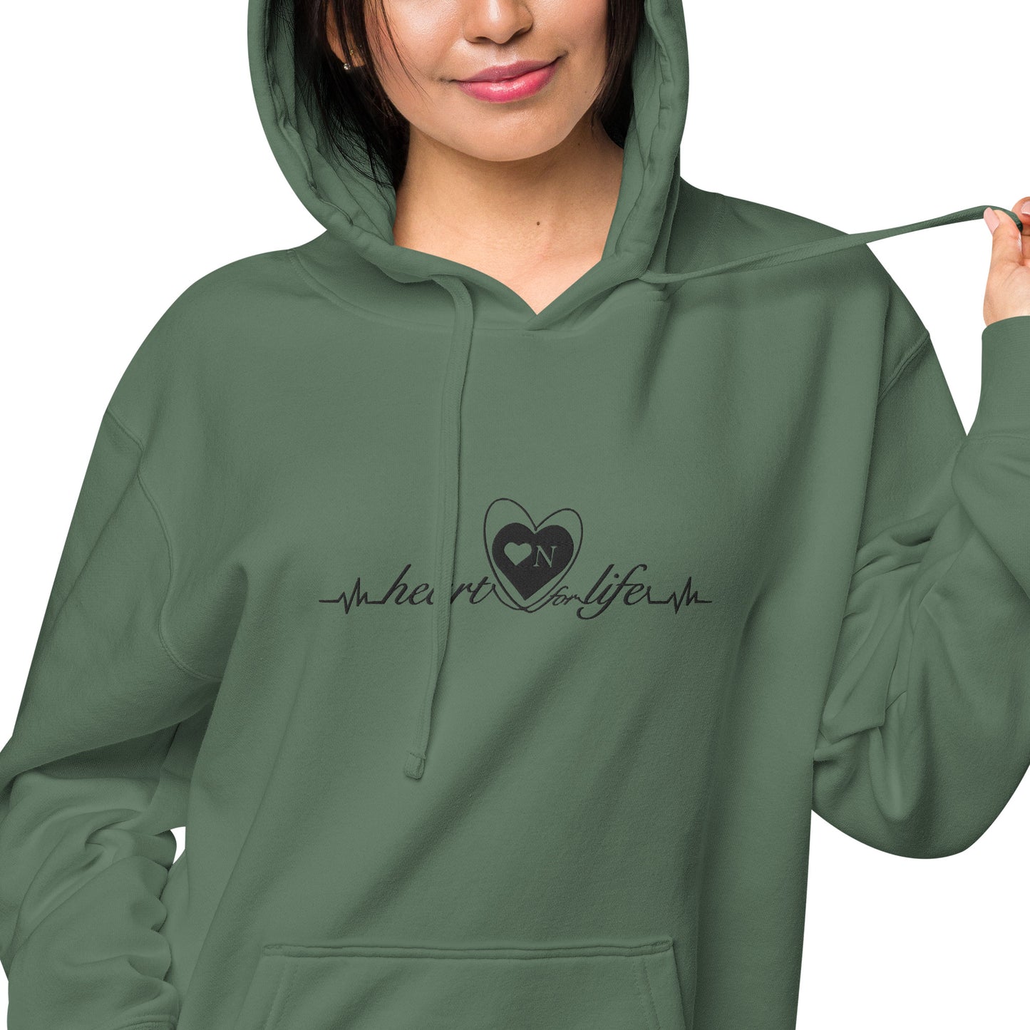 Heart On for Life Vintage Style Hoodie- Unisex