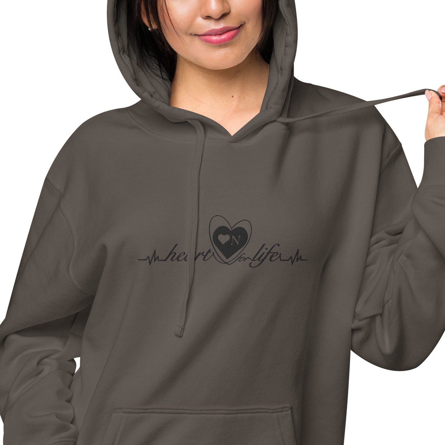 Heart On for Life Vintage Style Hoodie- Unisex