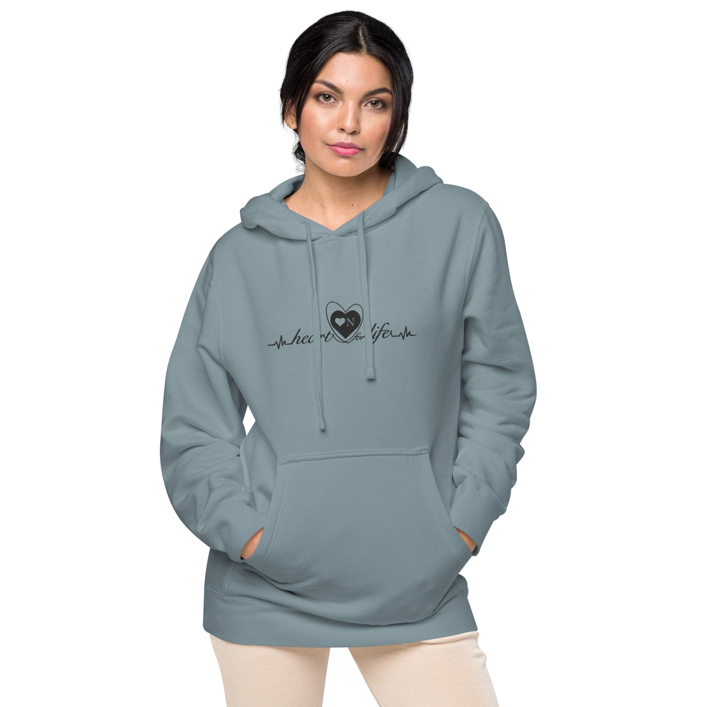 Heart On for Life Vintage Style Hoodie- Unisex