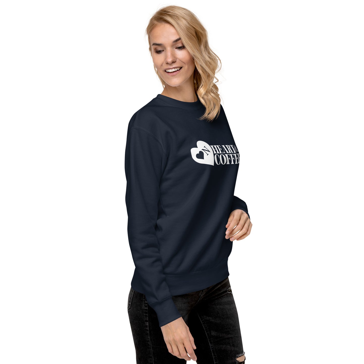 Heart On For Coffee - Unisex Premium Sweatshirt